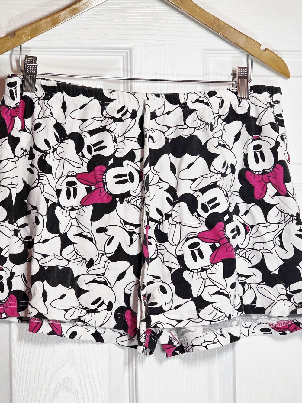 Disney Minnie Mouse women's Sleep Shorts cotton elastic waist sz XL 15/17